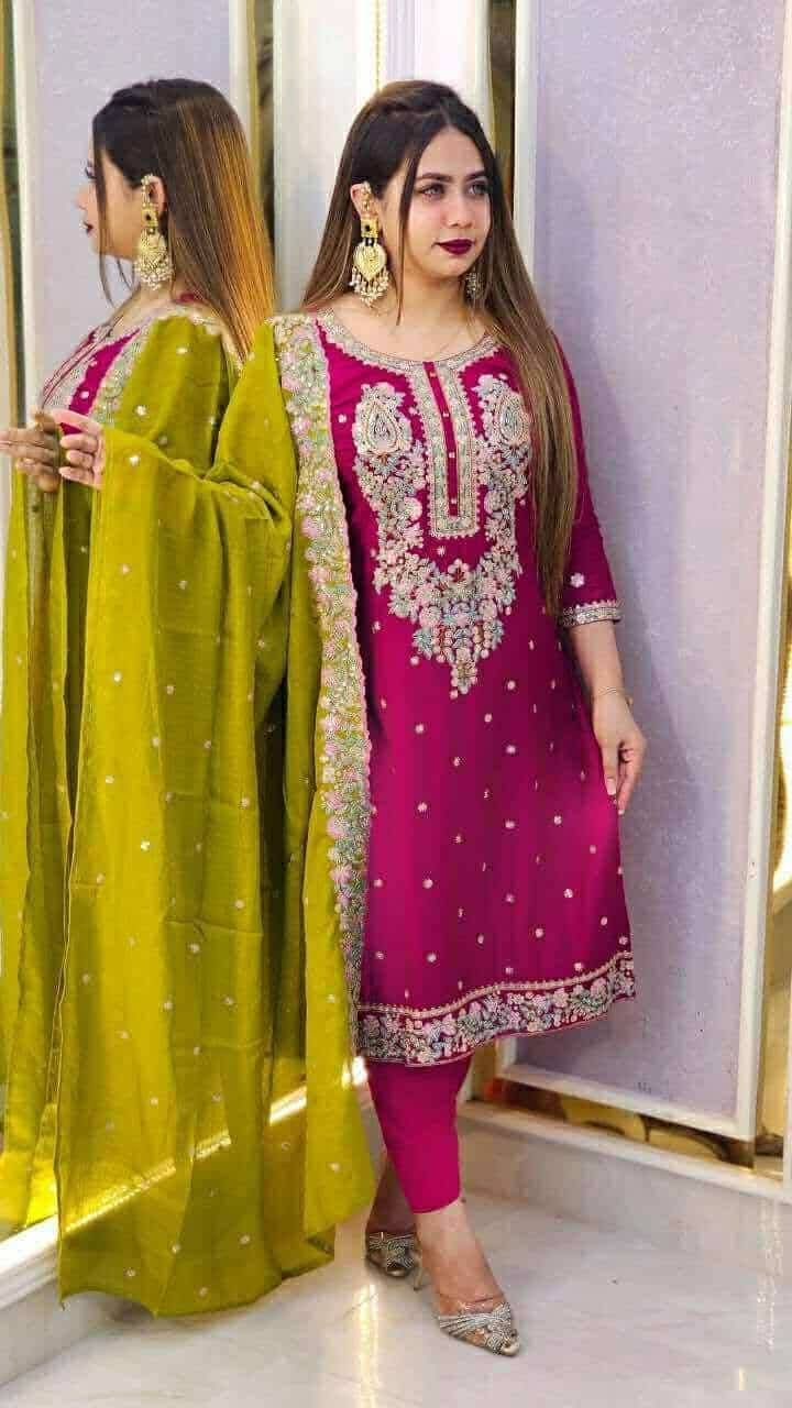 New Embroidered Three-piece Set