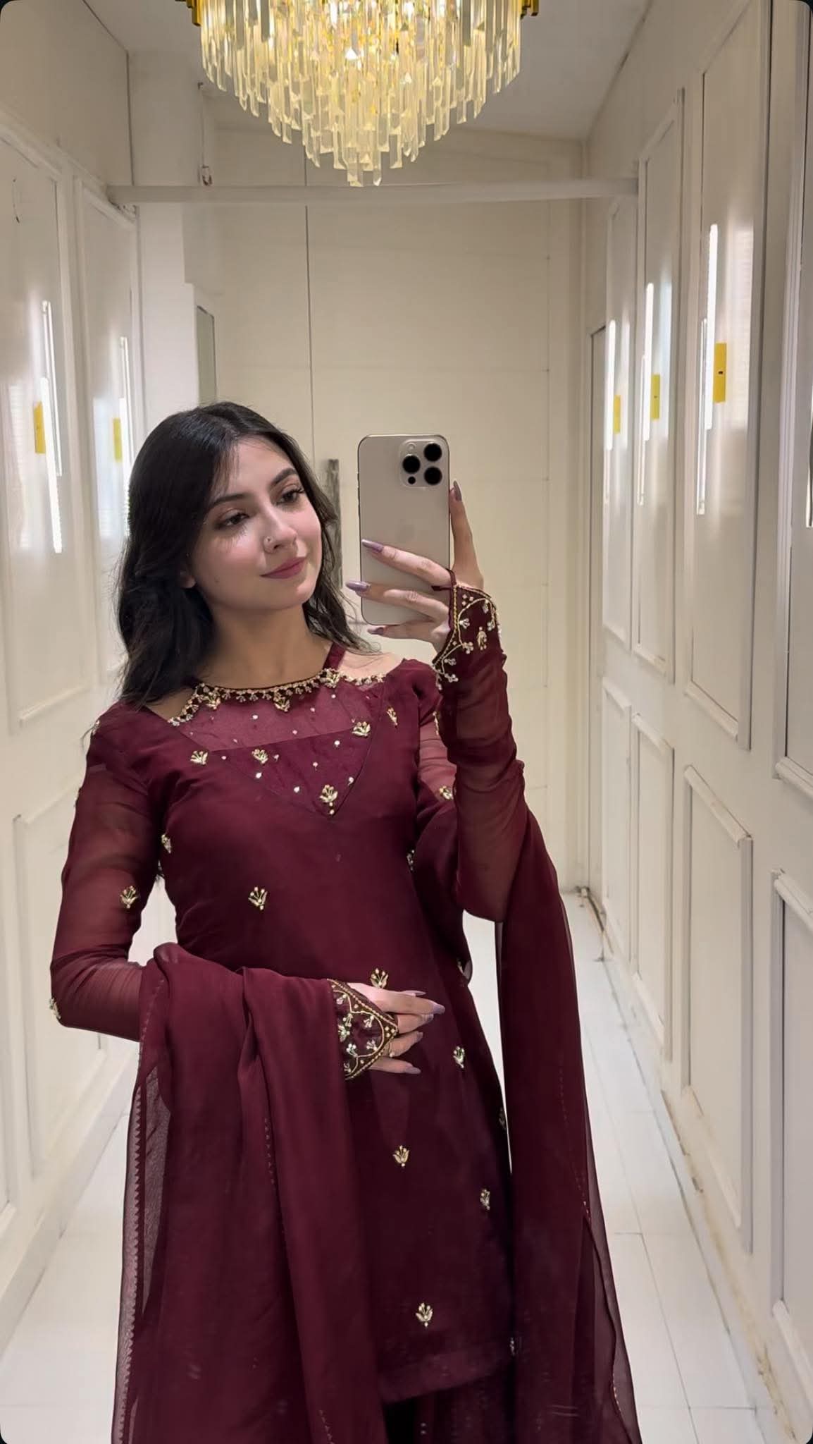 Luxurious Kurta Gharara Set